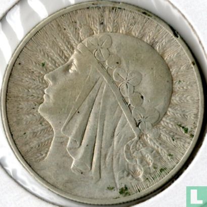 Polen 10 Zlotych 1932 (ohne Münzzeichen) - Bild 2