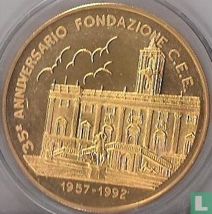 Italië 1 Ecu 1992 "35 jaar Fondazione C.E.E." - Afbeelding 2