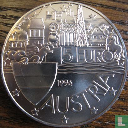 Oostenrijk 5 Euro 1996 "1000 jaar Oostenrijk" - Bild 1