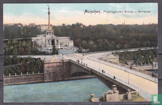 München, Prinzregenten-Brücke und Terrasse