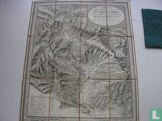 Carte topographique et militaire du Mont Cenis - Afbeelding 1