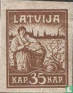 Libération de Riga (papier pelure) 