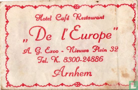 Hotel Café Restaurant "De l' Europe" - Bild 1