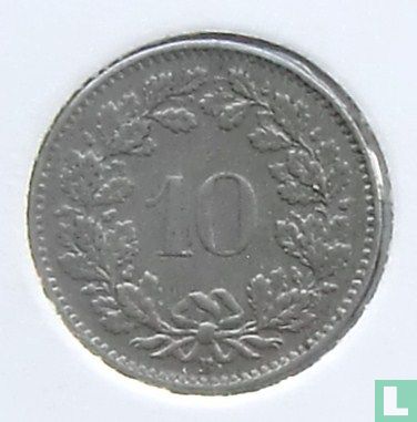 Switzerland 10 rappen 1957 - Image 2