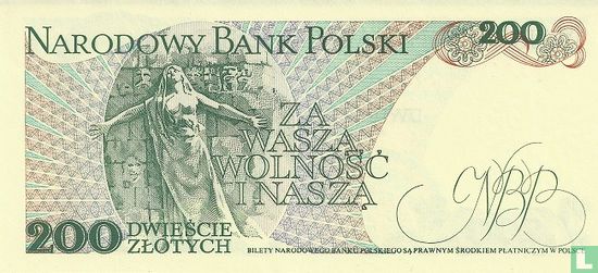 Poland 200 Zlotych 1988 - Image 2