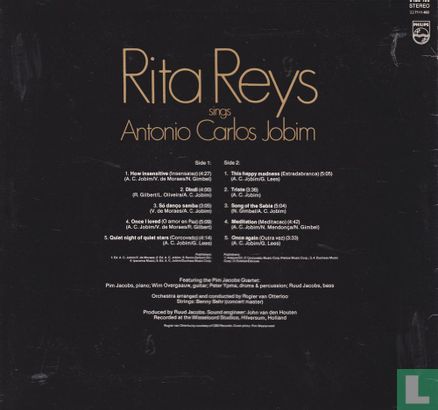 Rita Reys sings Antonio Carlos Jobim 	 - Afbeelding 2