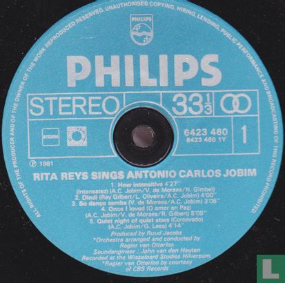 Rita Reys sings Antonio Carlos Jobim 	 - Bild 3