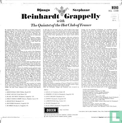 Django Reinhardt - Stephan Grapelly with the Quintet of the Hot Club of France - Afbeelding 2