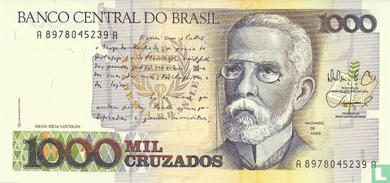 Brazilië 1.000 Cruzados  - Image 1