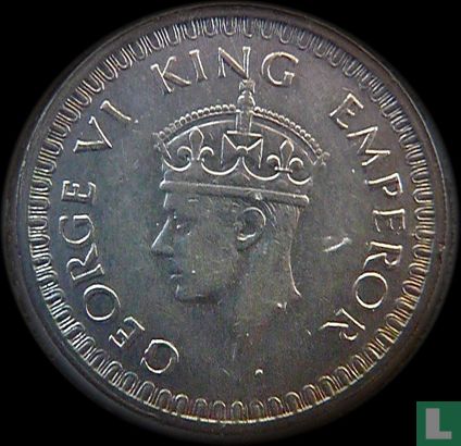 Inde britannique ½ rupee 1942 (type 2) - Image 2