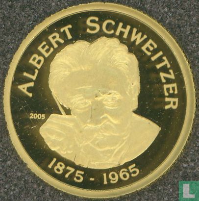 Bénin 1500 francs 2005 (BE) "130th anniversary of the birth and 40th anniversary of the death of Albert Schweitzer" - Image 1