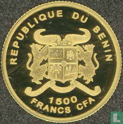 Benin 1500 francs 2005 (PROOF) "130th anniversary of the birth and 40th anniversary of the death of Albert Schweitzer" - Image 2