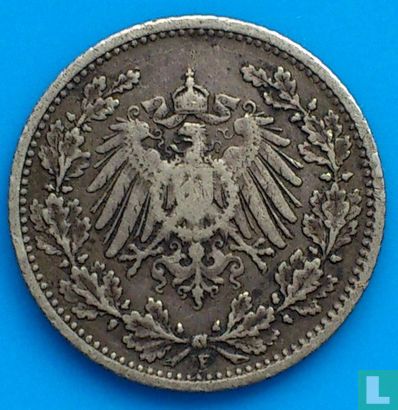 Duitse Rijk ½ mark 1905 (F) - Afbeelding 2