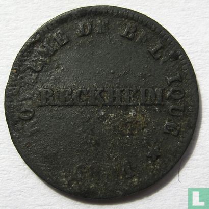 België 1 centime 1841 Monnaie Fictive, Reckheim - Afbeelding 1