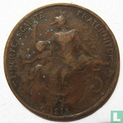 France 5 centimes 1915 - Image 1