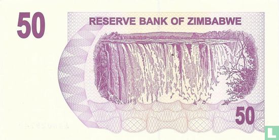 Zimbabwe 50 Dollars 2006 - Image 2