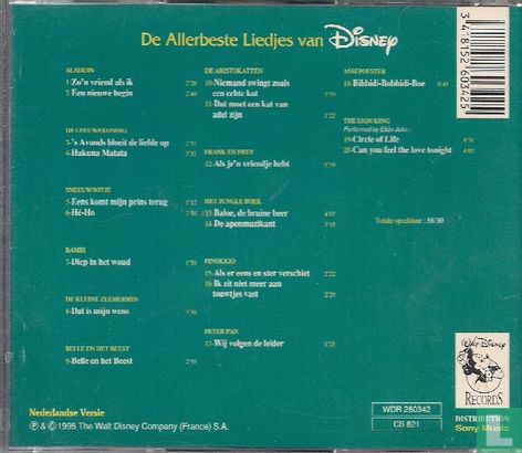 De Allerbeste Liedjes van Disney - Afbeelding 2