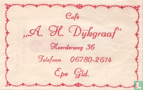 Café "A.H. Dijkgraaf"  - Bild 1