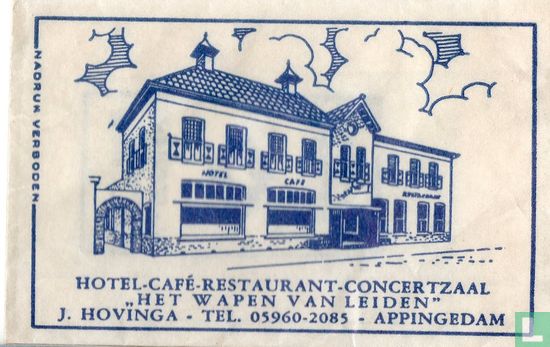 Hotel Café Restaurant Concertzaal "Het Wapen van Leiden"  - Image 1
