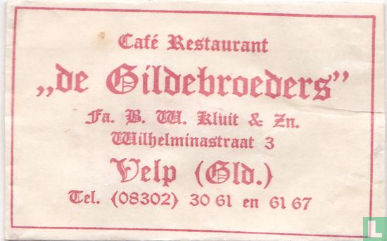 Café Restaurant "De Gildebroeders"