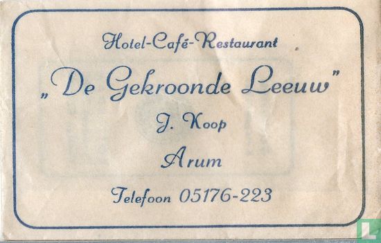 Hotel Café Restaurant "De Gekroonde Leeuw" - Afbeelding 1