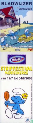Bladwijzer IJdele Smurf Stripfestival Middelkerke