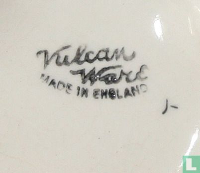Vulcan Ware bloempot met bladdecoratie - Afbeelding 2