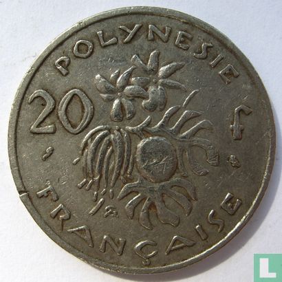 Polynésie française 20 francs 1969 - Image 2