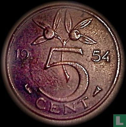 Pays-Bas 5 cent 1954 (type 1) - Image 1