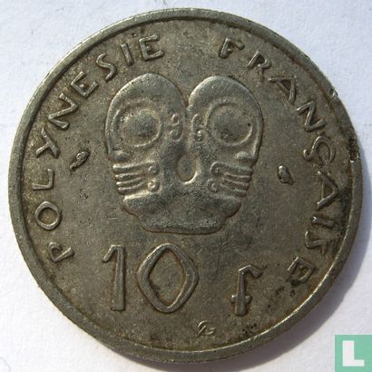 French Polynesia 10 francs 1972 - Image 2