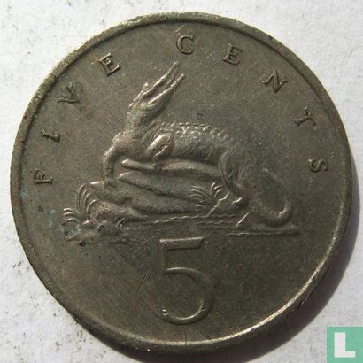 Jamaica 5 cents 1980 (type 1) - Image 2