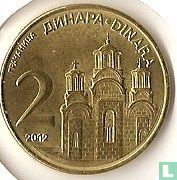 Servië 2 dinara 2012 - Afbeelding 1