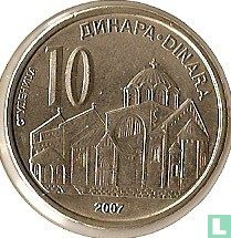Serbie 10 dinara 2007 - Image 1