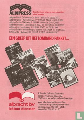 Lombard stripalbums - 3e kwartaal 1982 - Image 2