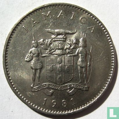 Jamaica 10 cents 1981 (type 1) - Image 1