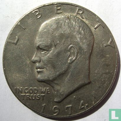 United States 1 dollar 1974 (D) - Image 1