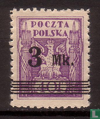Eagle with overprint