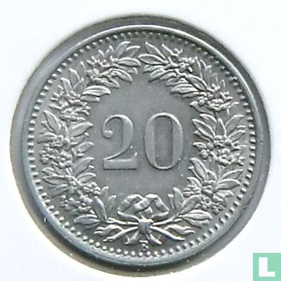 Suisse 20 rappen 1962 - Image 2