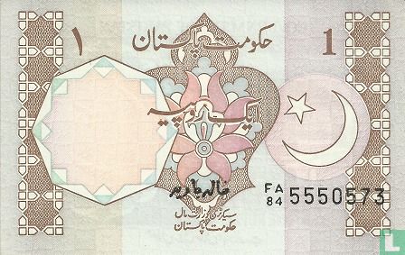 Pakistan 1 Rupee (P27k) ND (1983-) - Afbeelding 1