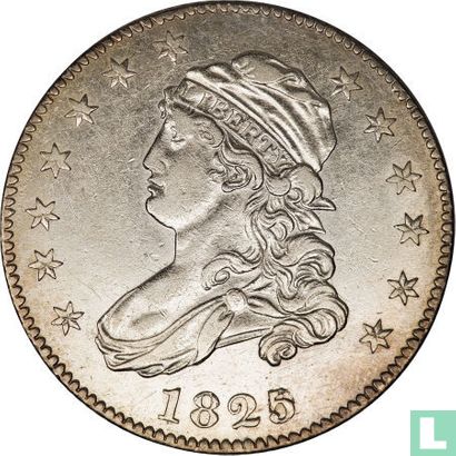 United States ¼ dollar 1825 (1825/22) - Image 1
