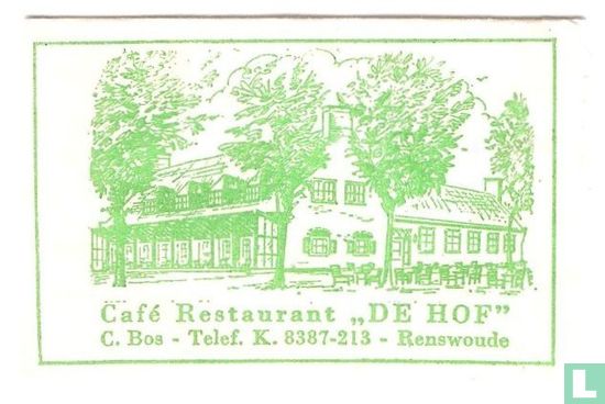 Café Restaurant "De Hof"  - Afbeelding 1