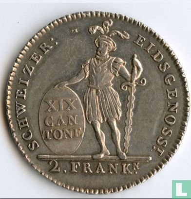 Appenzell 2 Franken 1812 - Bild 2