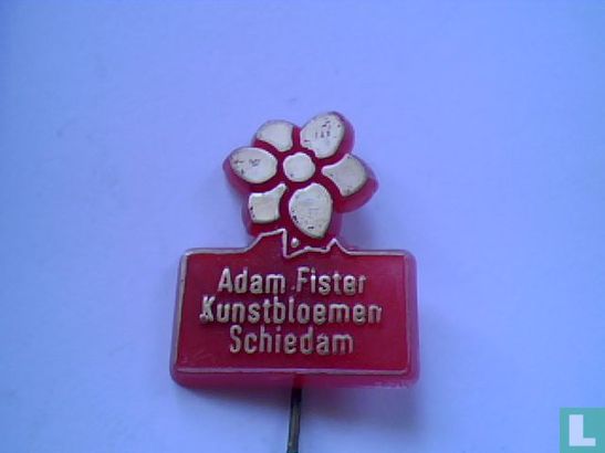 Adam Fister Kunstbloemen Schiedam [gold on red]