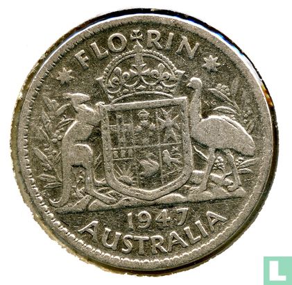 Australië 1 florin 1947 - Afbeelding 1