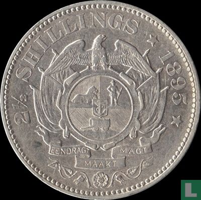 Zuid-Afrika 2½ shillings 1895 - Afbeelding 1