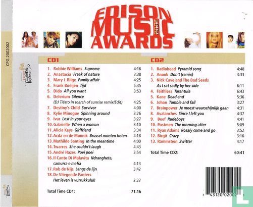 Edison Music Awards - Afbeelding 2