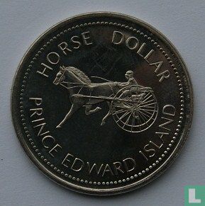 Prince Edward Island 1 Dollar Token "Horse Dollar "  1986 - Afbeelding 2
