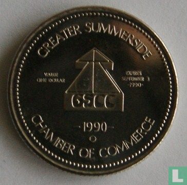 Prince Edward Island 1 Dollar Token "Evangeline & Gabriel"  1990 - Afbeelding 1