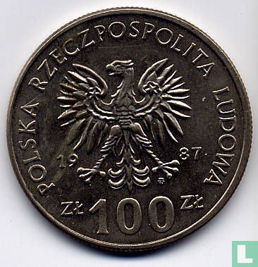 Polen 100 zlotych 1987 "Kazimierz III" - Afbeelding 1
