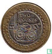 United Kingdom 2 pounds 2004 "200 years Invention of steam locomotive" - Image 1